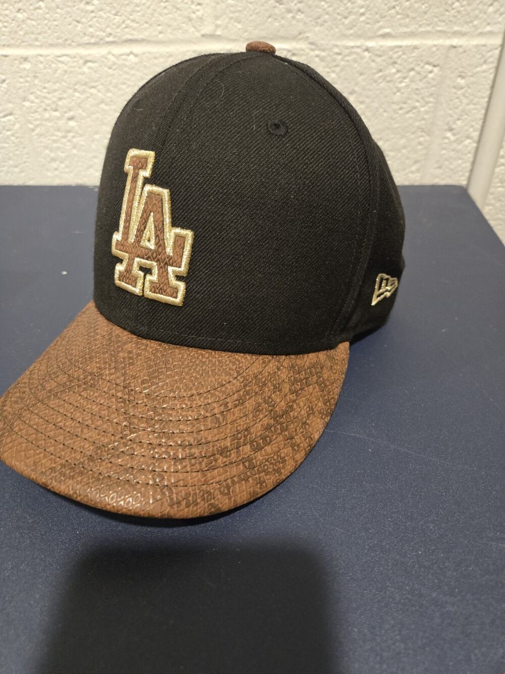LA Dodgers Hat 9 Fifty New Erablack Snakeskin